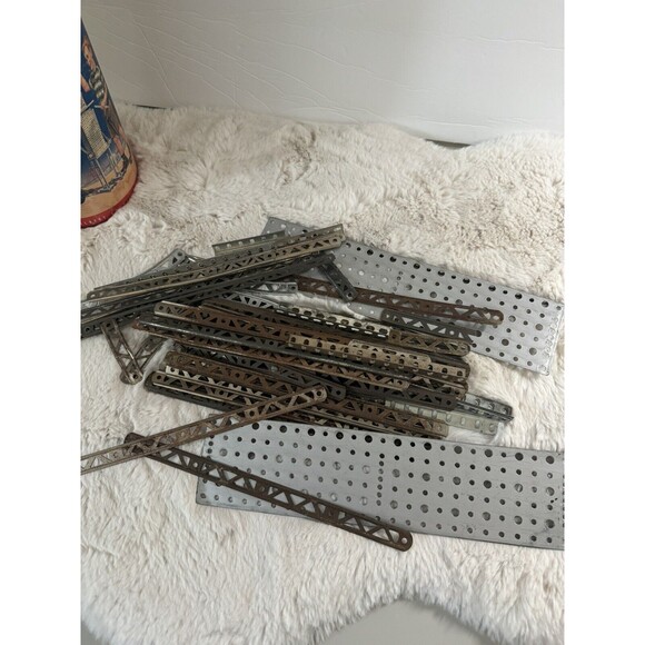 Gilbert Erector Engineer's Set #10032 Original Box with Lid Not Complete Vintage - Picture 3 of 3